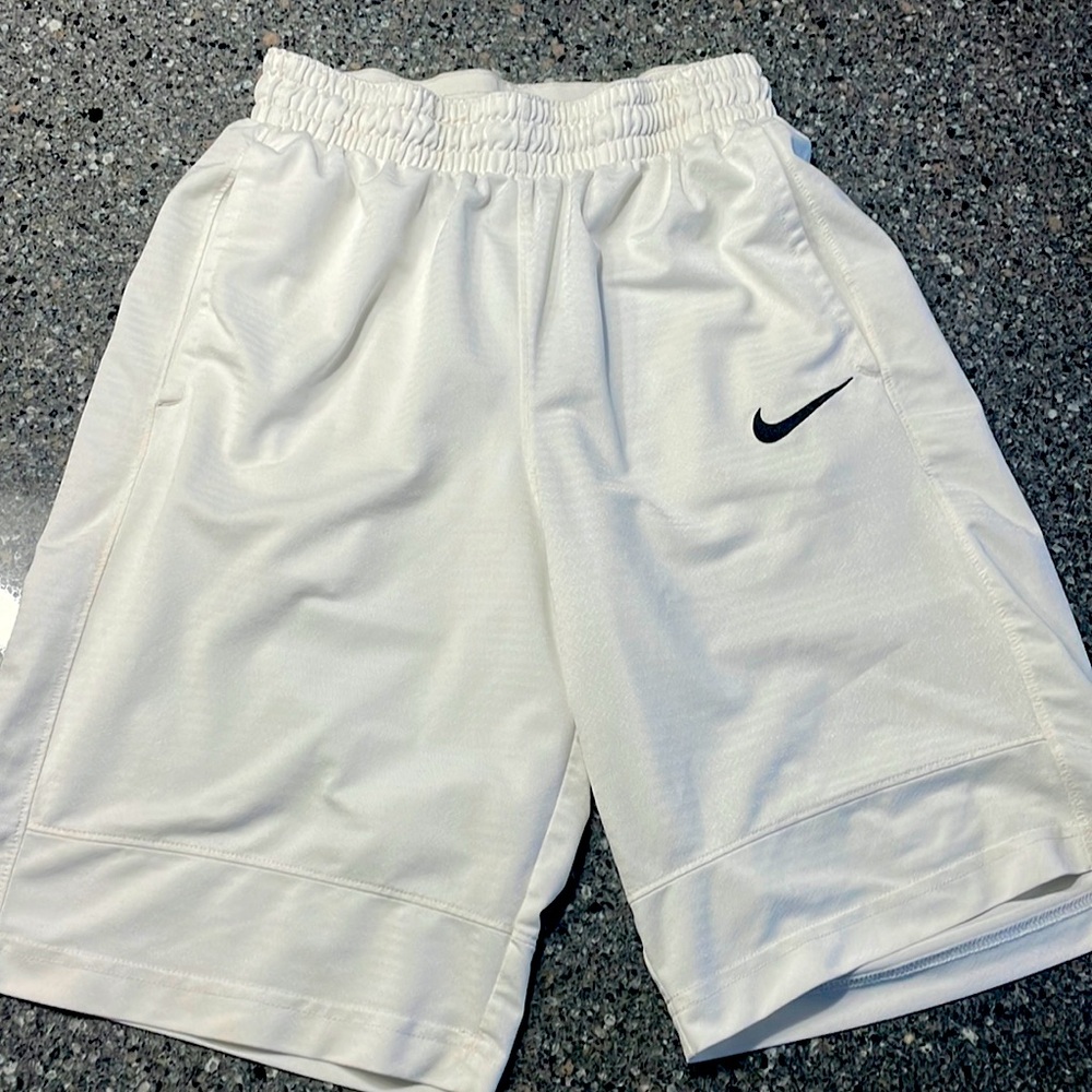 Nike shorts, white, men’s small